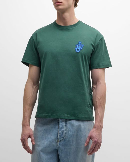J.W. Anderson Green Anchor Patch T-Shirt for men