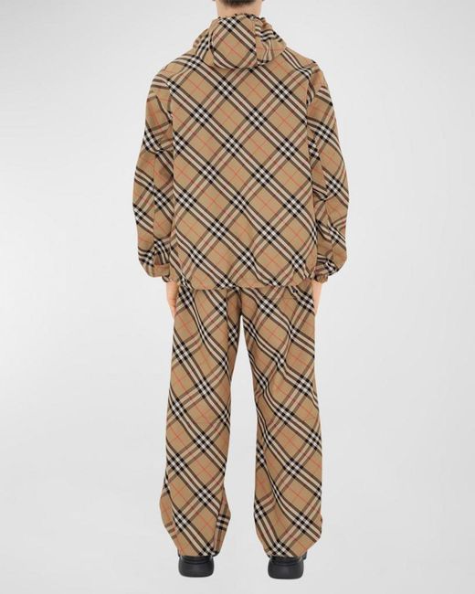 Burberry Natural Check Twill Drawstring Pants for men