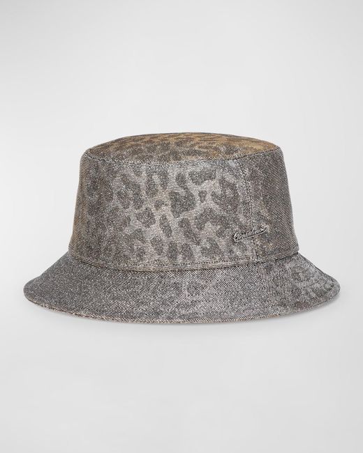 Borsalino Multicolor Metallic Leopard Bucket Hat