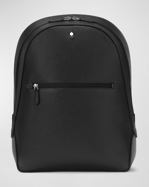 Montblanc Black Sartorial Small Leather Backpack for men