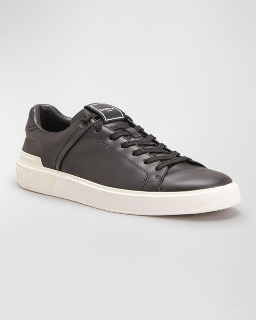 Balmain Multicolor B-Court Leather Low-Top Sneakers for men
