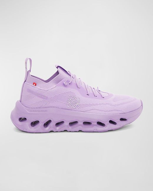 Loewe Purple X On Cloudtilt Embellished Spandex Sneakers