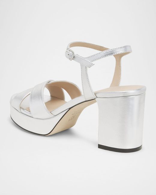 Stuart Weitzman Metallic Dayna Platform 80 Sandals