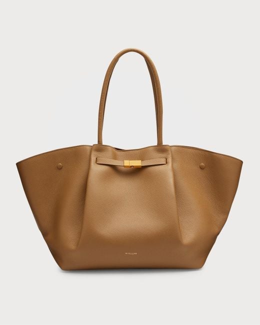 DeMellier Brown New York Calf Leather Tote Bag