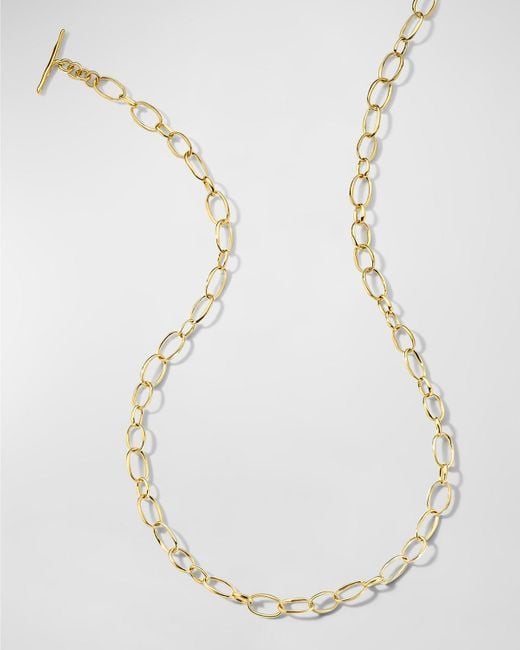 Ippolita Metallic Small Scultura Link Necklace In 18k Gold
