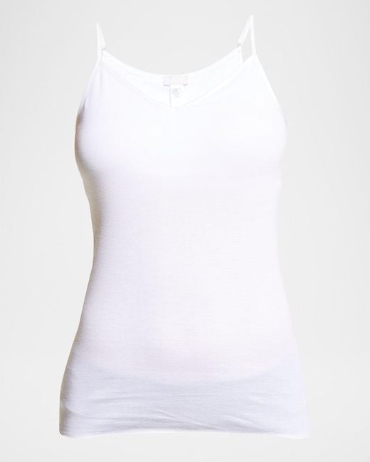 Hanro White Seamless Padded Cami