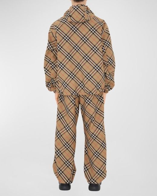 Burberry Natural Check Twill Drawstring Pants for men