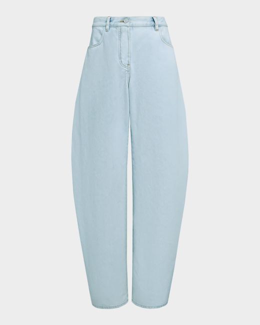 Alaïa White Rounded Low-Rise Jeans