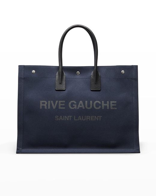 noe rive gauche logo canvas tote