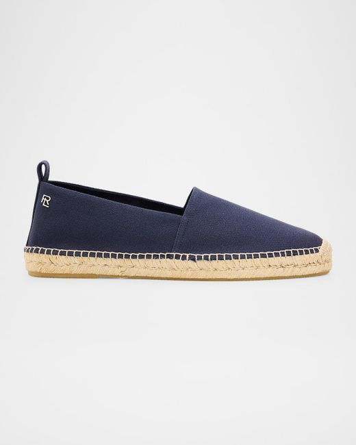 Ralph Lauren Men's Blue Bosworth Canvas Espadrilles