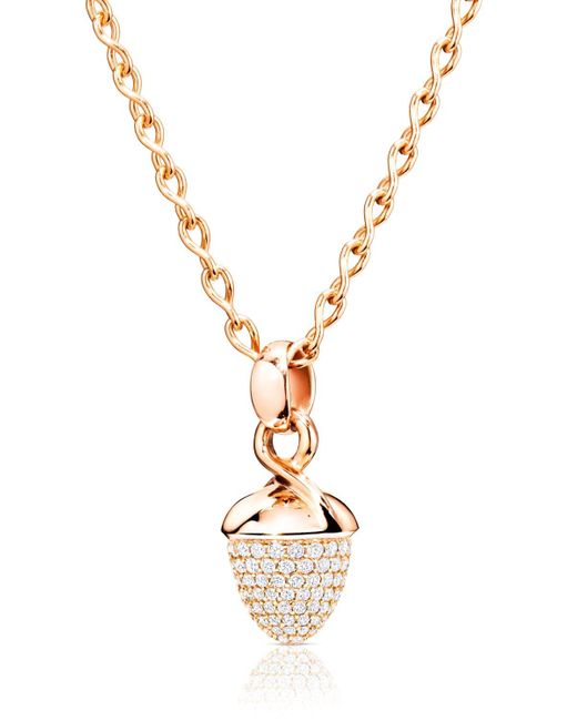 Tamara Comolli Metallic Mikado Bouquet Pave Diamond Pendant Enhancer In Rose Gold