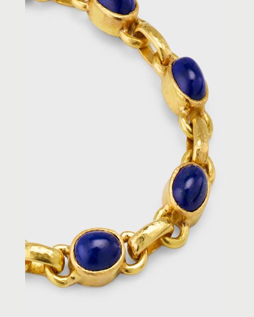 Elizabeth Locke Blue 19k Lapis Link Bracelet