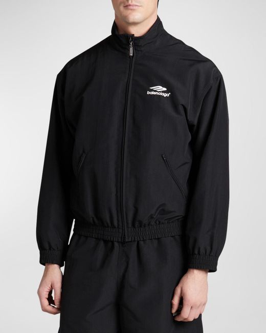 Balenciaga Black Logo Track Suit Jacket