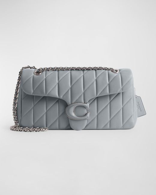 COACH Gray Tabby Quilted Leather Shoulder Bag