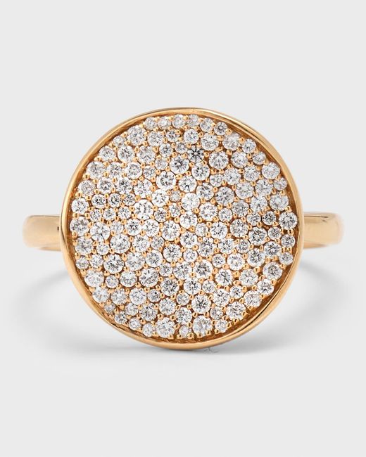 Ippolita Multicolor 18k Rose Gold Stardust Flower Diamond Ring, Size 7
