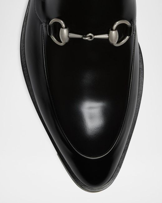 Gucci Black Apos;S Burn Bit Loafers for men