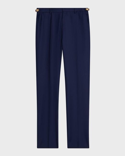 Versace Blue Apos;S Wool Pants for men