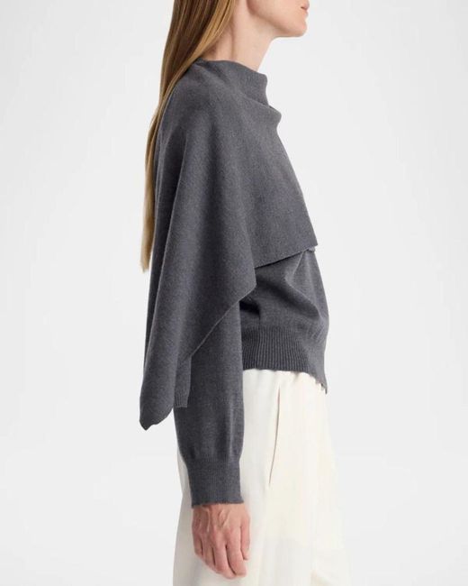 Rohe Gray Draped Cape Sweater