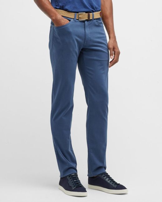 Peter Millar Blue Ultimate Sateen 5-pocket Pants for men