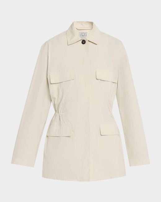 Totême Natural Collared Drawstring Jacket