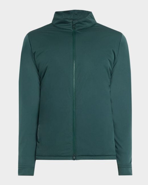 Peter Millar Green Merge Water-Resistant Hybrid Jacket for men