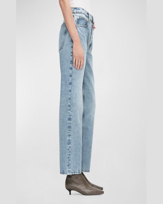 FRAME Blue The Slouchy Straight Jeans