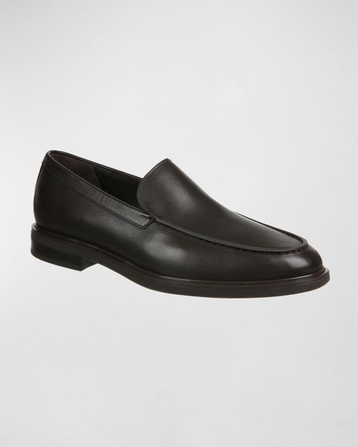 Vince Black "Grant" Leather Loafers for men