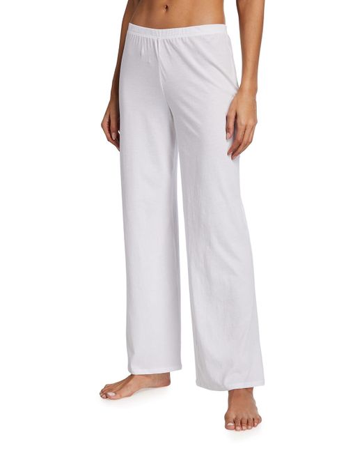 Skin White Christine Wide-leg Organic Cotton Lounge Pants