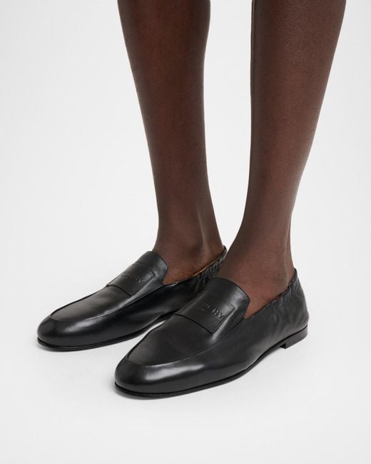 Givenchy Black Apos;S Leather Elasticized Loafers for men