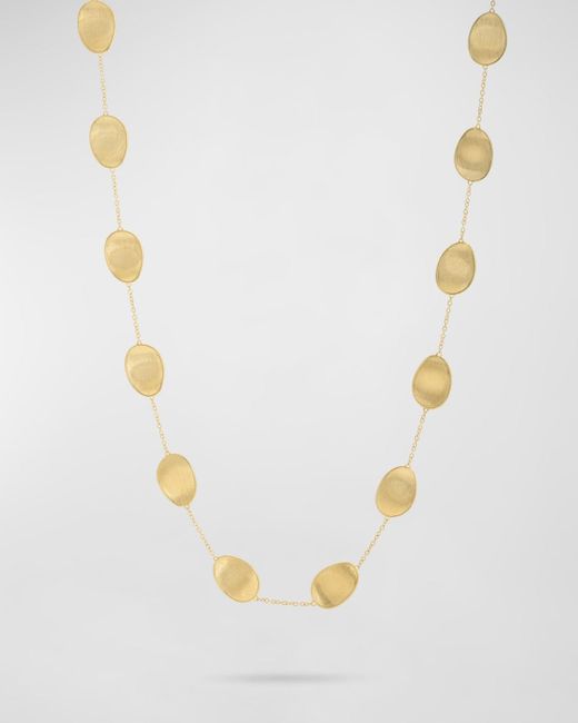 Marco Bicego White Lunaria 18K Long Chain Necklace