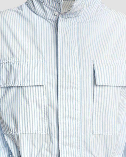 Malo Blue Oversized Field Jacket