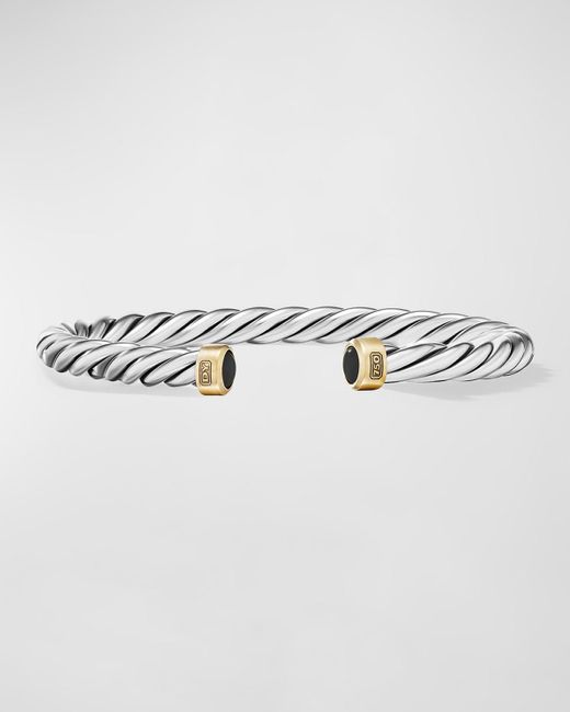 David Yurman Gray Cable Cuff Bracelet for men