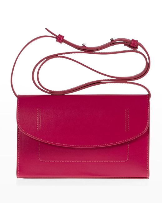 Joanna Maxham Pink The Runthrough Mini Flap Crossbody Bag