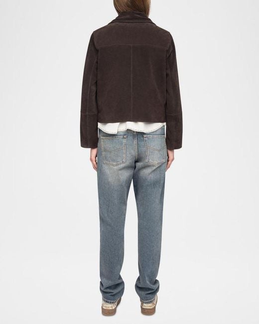 Zadig & Voltaire Black Lessa Suede Jacket