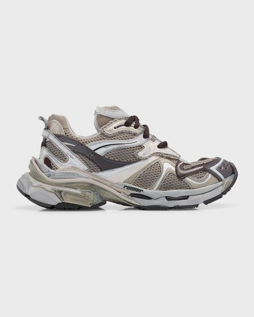 Balenciaga Metallic Mesh 2.0 Runner Sneakers for men