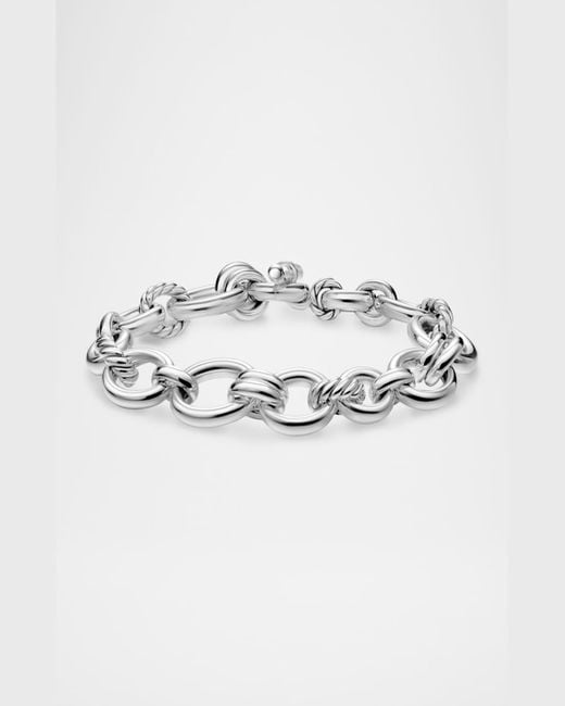 David Yurman Metallic Mercer Chain Bracelet With Diamonds