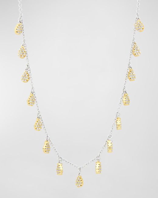 Freida Rothman White Pave Charm Layering Necklace