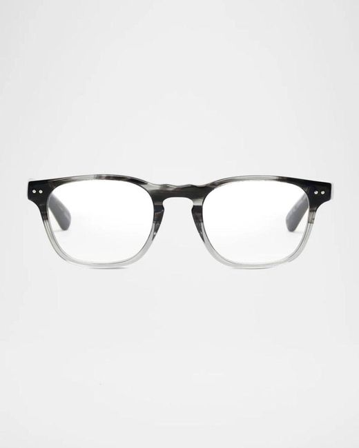 Eyebobs Metallic Old Sport Rectangular Acetate Readers