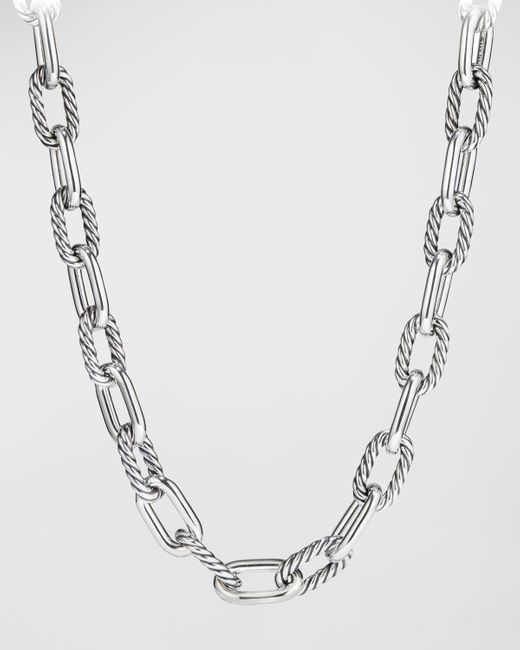 David Yurman White Madison Chain Large Link Necklace, 20"