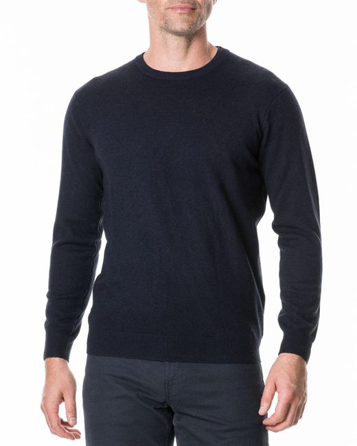 Rodd & Gunn Blue Queenstown Optim Wool-Cashmere Sweater for men