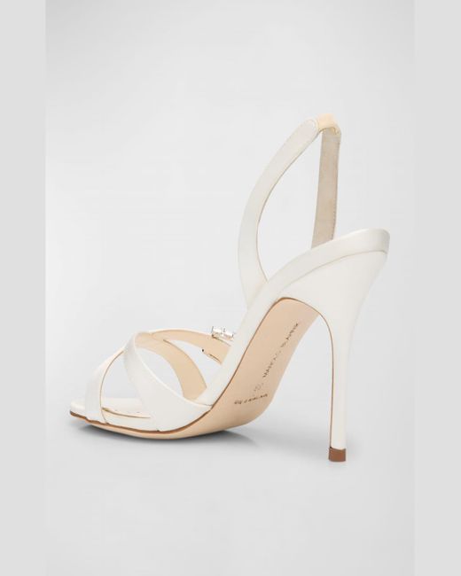 Manolo blahnik criss cross sandals sale
