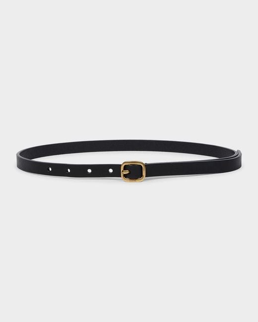 Loewe Black Rounded Leather Belt