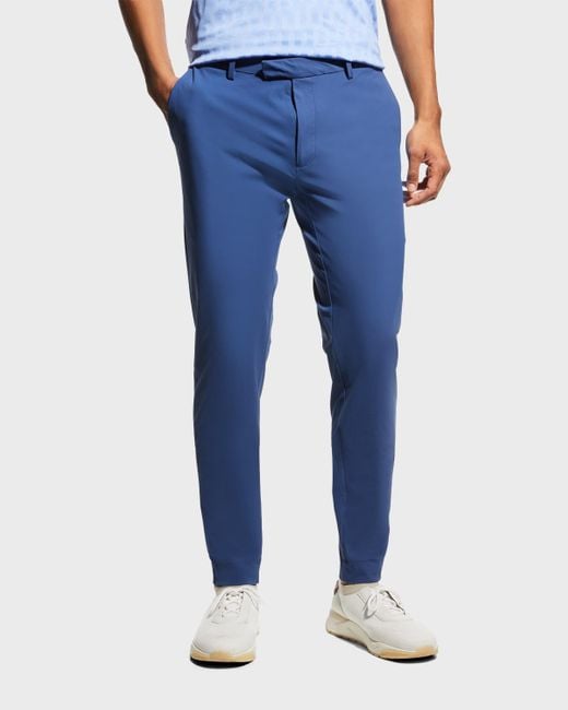 Peter Millar Blade Ankle Sport Pants in Blue for Men