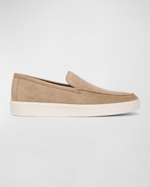 Vince White Suede Casual Sport Loafers for men