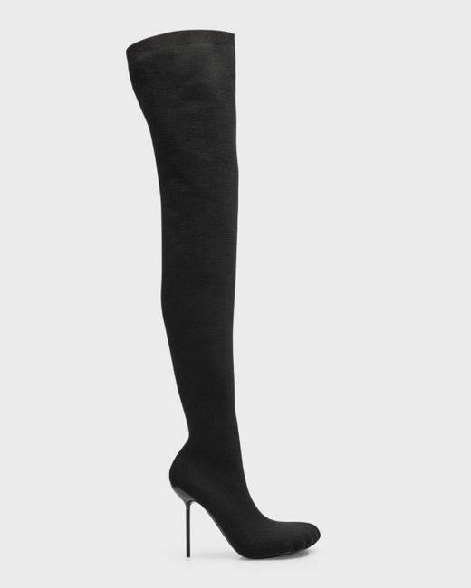 Balenciaga Black Anatomic Stretch Over-the-knee Boots