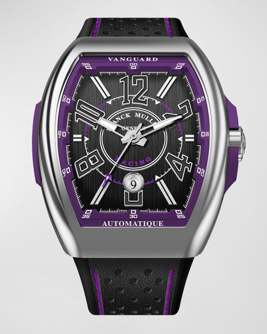 Franck Muller Gray Vanguard Racing Automatic Black And Purple Accent Watch for men