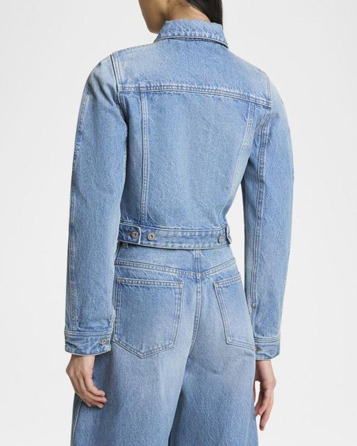 Jacquemus Blue The Oval Denim Jacket