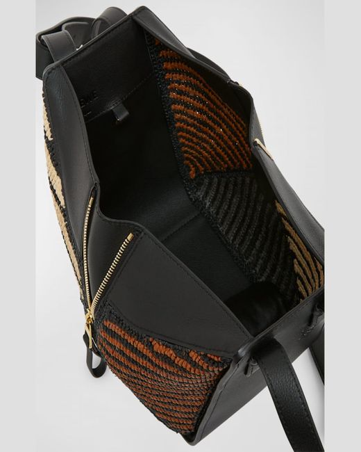 Loewe Black X Paula'S Ibiza Hammock Compact Top-Handle Bag