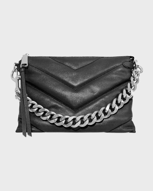 Rebecca Minkoff Black Edie Maxi Crossbody Bag