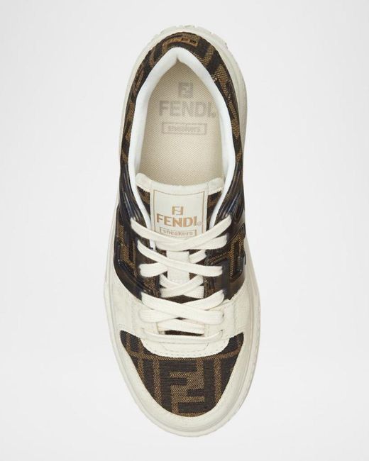 Fendi Multicolor Match Ff Platform Sneakers
